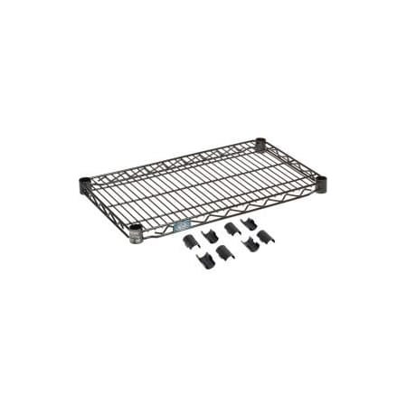 Global Equipment Nexel    S1424B Black Epoxy Wire Shelf 24"W x 14"D 711071